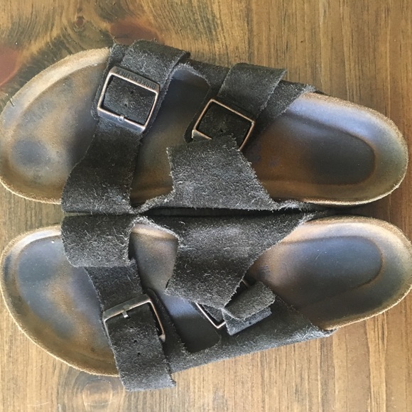 Birkenstock Shoes - Brown suede Birkenstock sandals.